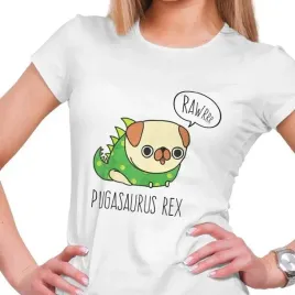 koszulka-damska-pugasaurus-rex-mops-dinozaur-xxl