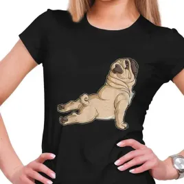 koszulka-damska-pies-mops-joga-pug-yoga-xl