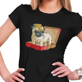 koszulka-damska-mops-i-pizza-pies-pug-s