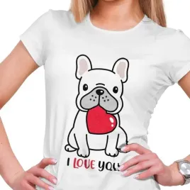 koszulka-damska-mops-z-serduszkiem-i-love-you