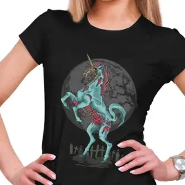 koszulka-damska-zombie-jednorozec-unicorn