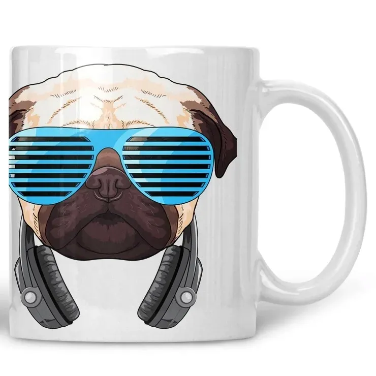 kubek-cool-dj-pug-pies-mops-stan-nowy