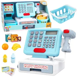 kasa-sklepowa-interaktywna-skaner-koszyk-produkty-spozywcze-swiatla-dzwieki