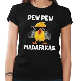 koszulka-damska-pew-pew-madafakas-kurczak-l
