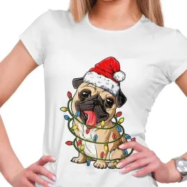 koszulka-damska-pies-mops-pug-swieta-l