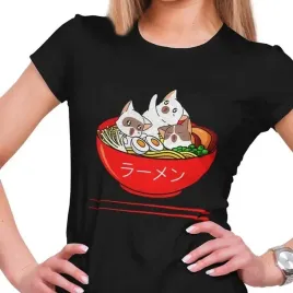 koszulka-damska-ramen-i-koty-kawaii-l