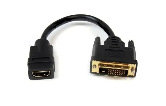 garbot-dvi-hdmi-m-f-black-15cm