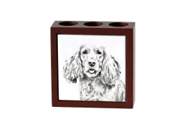 cocker-spaniel-angielski-stojak-na-dlugopisy-z-psem-organizer-na-biurko