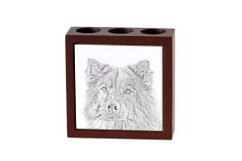 eurasier-eurasian-stojak-na-dlugopisy-z-psem-organizer-na-biurko-z-nadr