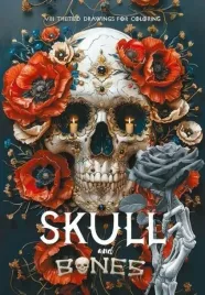 kolorowanka-a4-pionowa-8-obrazkow-skull-czerwone