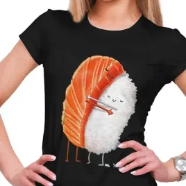 koszulka-damska-sushi-hug-jak-ryz-z-lososiem-xl