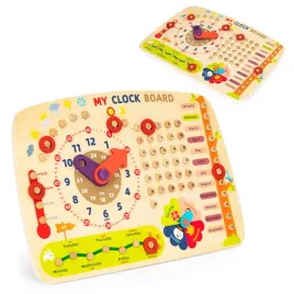 drewniana-tablica-manipulacyjna-dla-dzieci-kalendarz-zegar-ecotoys