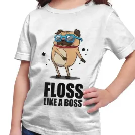 koszulka-dziecieca-floss-flossing-pug-mops-pies-m