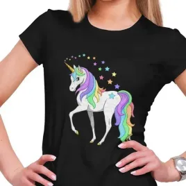 koszulka-damska-unicorn-jednorozec-gwiazdki-l