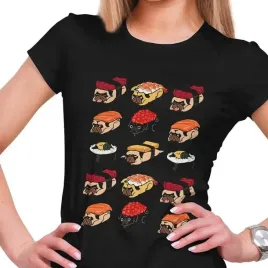 koszulka-damska-mopsie-sushi-pies-mops-pug-s