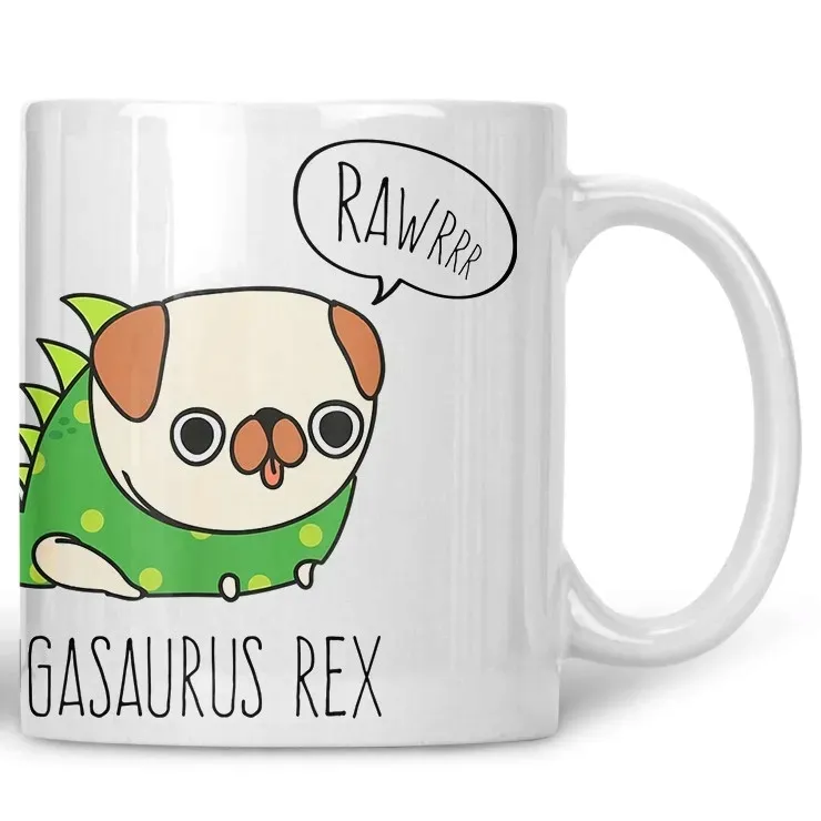 kubek-pugasaurus-rex-mops-dinozaur-stan-nowy