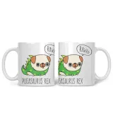 kubek-pugasaurus-rex-mops-dinozaur-stan-nowy