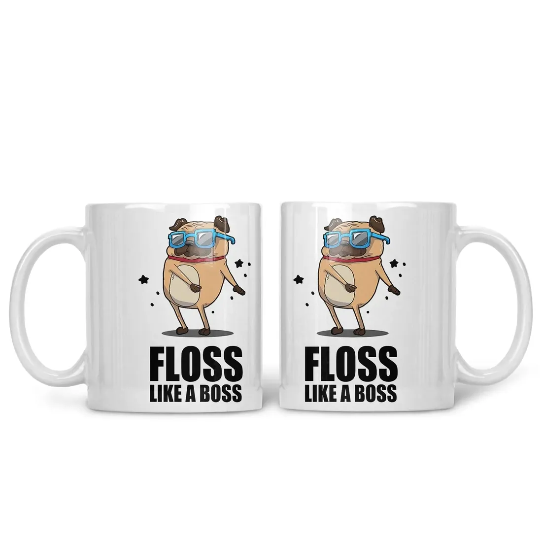 kubek-floss-flossing-pug-mops-pies