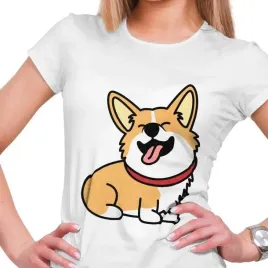 koszulka-damska-wesoly-pies-corgi