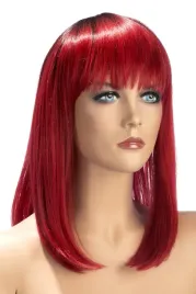 perruque-elvira-bicolore-rouge