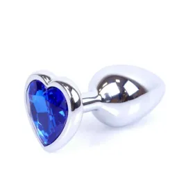 mylove-toys-jewellery-silver-heart-plug-dark-blue