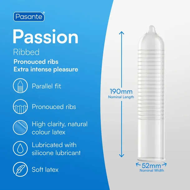 pasante-ribbed-passion-condoms-bulk-packs-144-pcs-marka-pasante