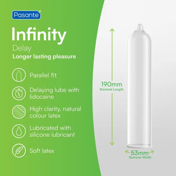 pasante-delay-infinity-x-clinic-x-144-pcs-material-lateks