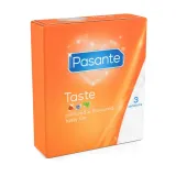 pasante-flavours-taste-condoms-3-psc-waga-z-opakowaniem-0-05-kg