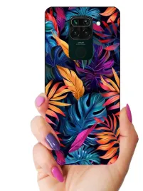 etui-case-do-xiaomi-redmi-note-9-liscie-rosliny