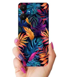 etui-case-do-xiaomi-redmi-13c-5g-liscie-rosliny