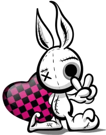 naklejka-grafika-na-samochod-kolorowa-krolik-serce-rabbit-bunny-19x25-druk