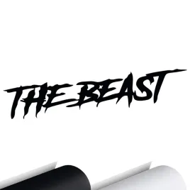 naklejka-na-samochod-the-beast-bestia-wlepka-15x4