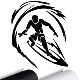 naklejka-na-samochod-surfer-surfing-fala-125x15