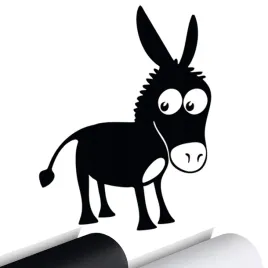 naklejka-na-samochod-osiol-osiolek-donkey-15x115