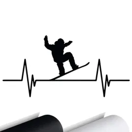 naklejka-na-auto-puls-zycia-snowboard-deska-15x7