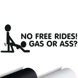 naklejka-na-samochod-no-free-rides-gas-or-ass-7x20