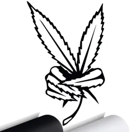 naklejka-na-samochod-marihuana-peace-weed-9x15
