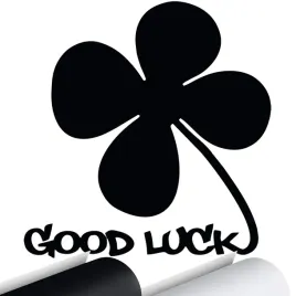 naklejka-na-samochod-koniczyna-good-luck-15x15