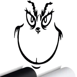 naklejka-na-auto-potworek-smile-grinch-face-11x15