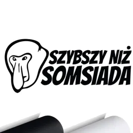 naklejka-na-samochod-nosacz-szybszy-niz-somsiada