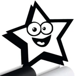 gwiazdka-stars-usmiech-naklejka-na-auto-10x10cm