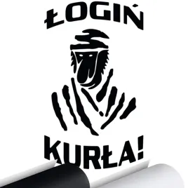 naklejka-na-samochod-login-kurla-9x16-cm