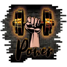 naklejka-dekoracyjna-na-sciane-do-silowni-ciezary-power-fitness-gym-115x130