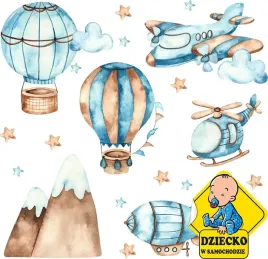 naklejki-na-sciane-samoloty-balony-chmurki-115x198