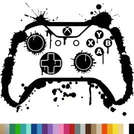 naklejka-dekoracyjna-na-sciane-wzor-gaming-kontroler-xbox-94x111cm