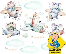 xl-naklejka-na-sciane-samoloty-zwierzeta-118x50