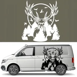 szablon-malarski-na-samochod-camper-off-road-jelen-deer-las-hunting-43x47