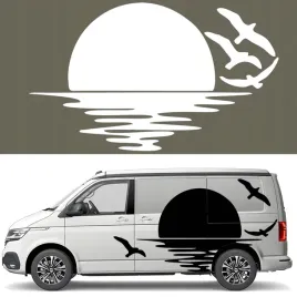szablon-malarski-na-samochod-camper-off-road-zachodzace-slonce-ptaki-43x73