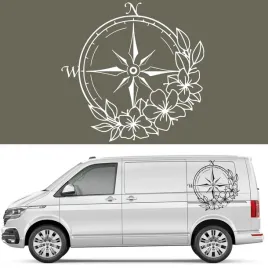 szablon-malarski-na-samochod-camper-motyw-roza-wiatrow-kompas-kwiaty-45x46