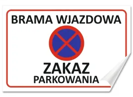 naklejka-stop-brama-wjazdowa-zakaz-parkowania-30x20-samoprzylepna